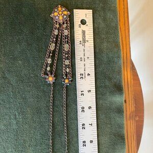 1928 Bohemian 90's crystals and stones necklace